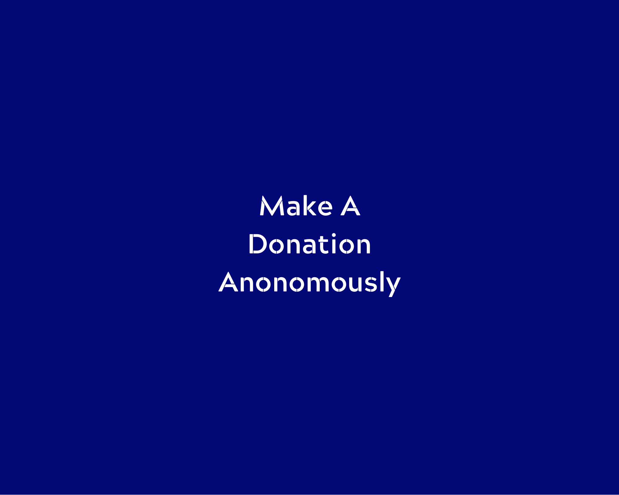 donate anonymously